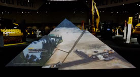 3D video projection mapping