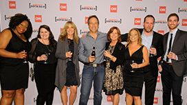 Simantel at NYC for premiere of CNN's Somebody's Gotta Do It.