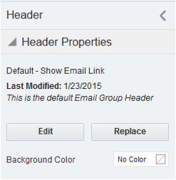 Eloqua Header Properties