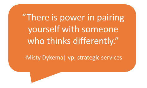 Power in pairing with someone who thinks differently