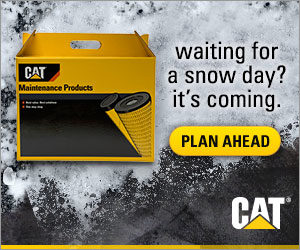 Cat® Fluids Snow Day Display Ad