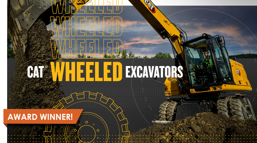 Caterpillar wheeled excavators