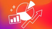 chart graphics and arrow